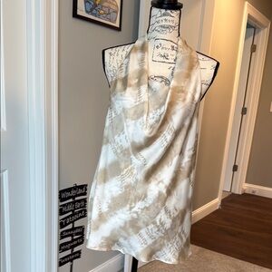 Halter Cream & White Marbled Camisole